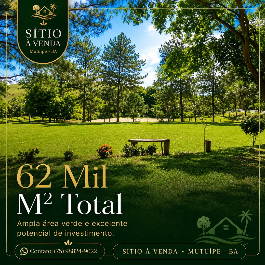 Peça de divulgação: 62 mil m² de área total